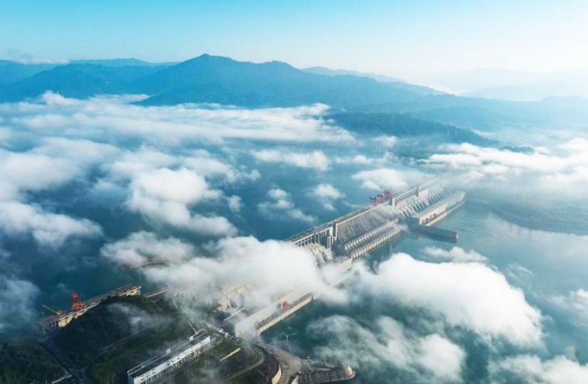 湖北宜昌：三峽雲海如畫...