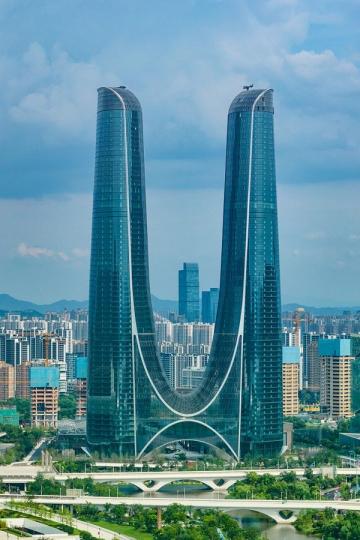 The uniquely shaped Hangzhou Century Center is the highest building in Hangzhou, Zhejiang province, ... The uniquely shaped Hangzhou Century Center is the highest building in Hangzhou, Zhejiang province, ...