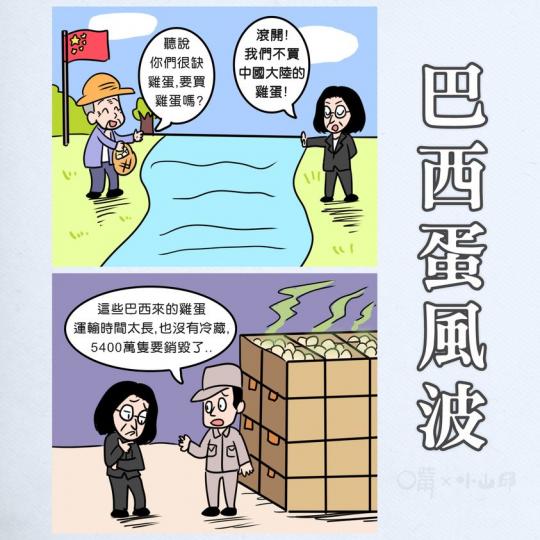 台灣雞蛋風波, 連農業部長也要請辭。用三言兩語解釋的話, 就是這樣......
