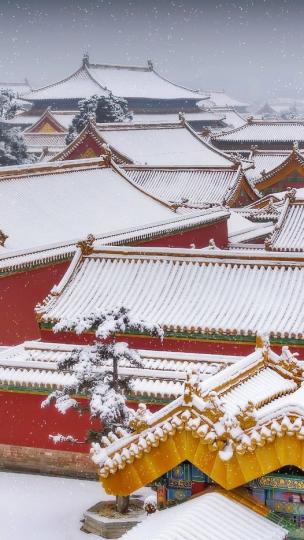 大雪里的故宫，超美!......