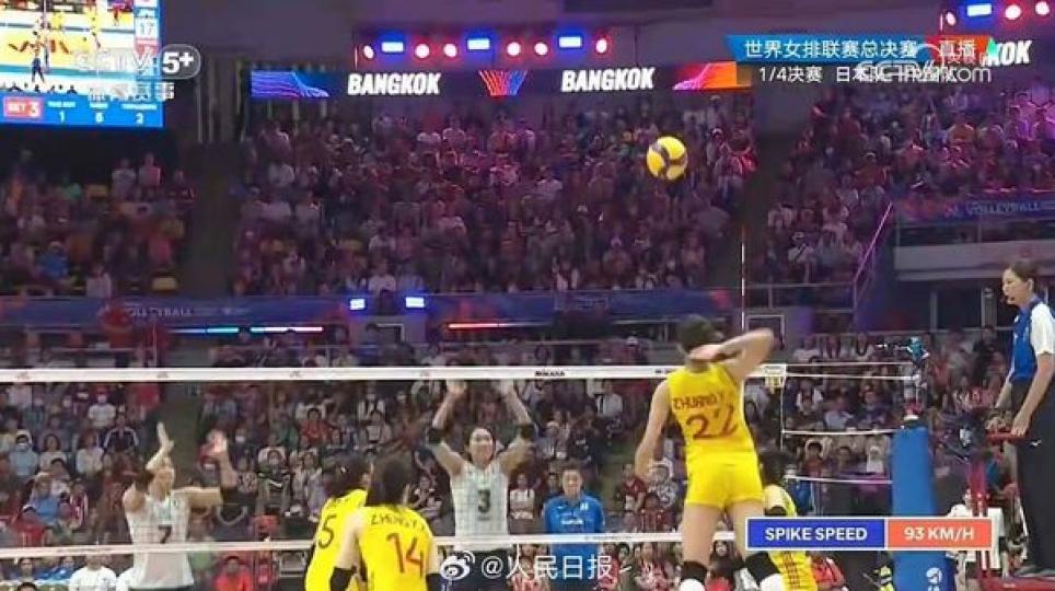 中國女排0比3不敵日本......