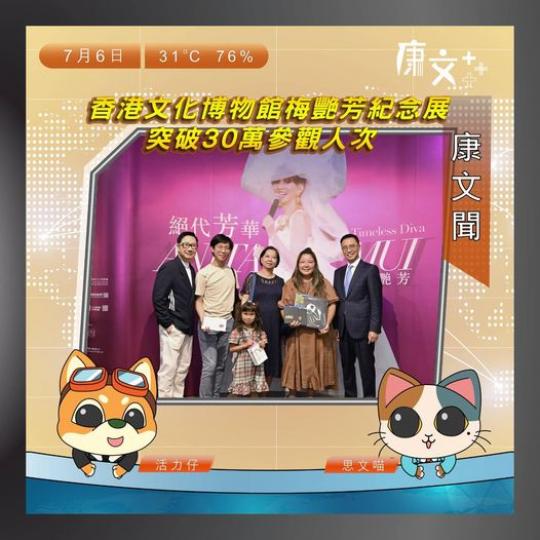 香港文化博物館為紀念一代巨星梅姐 #梅艷芳 逝世20週年...