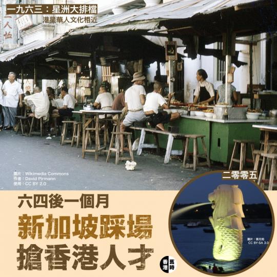 六四後一個月  新加坡「踩場」搶香港人才...
