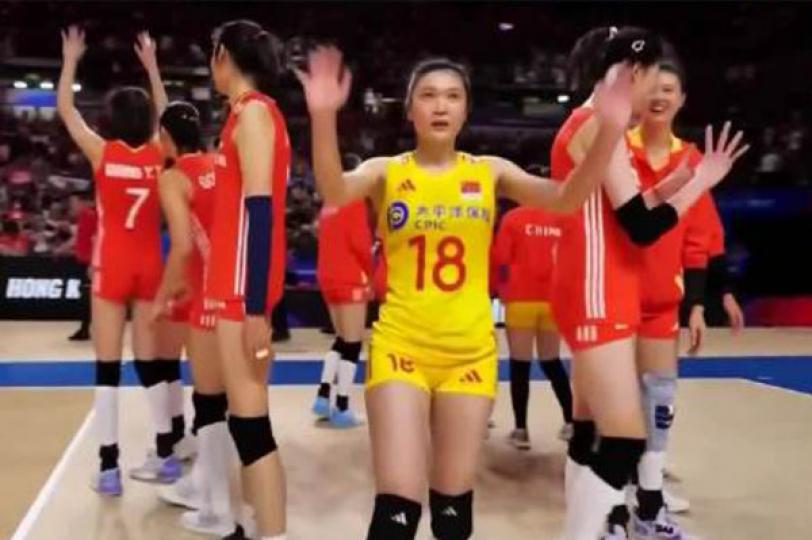 中國女排3:0完勝德國隊...