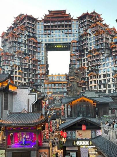 藏于張家界市內的神奇建筑...