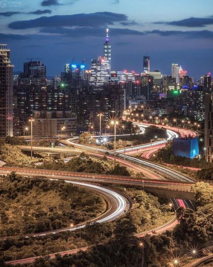 在汐止望去台北夜景的一切美好...