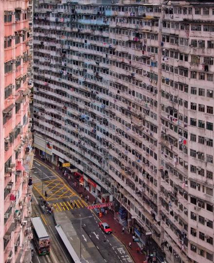 香港的住宅如此密集.....
