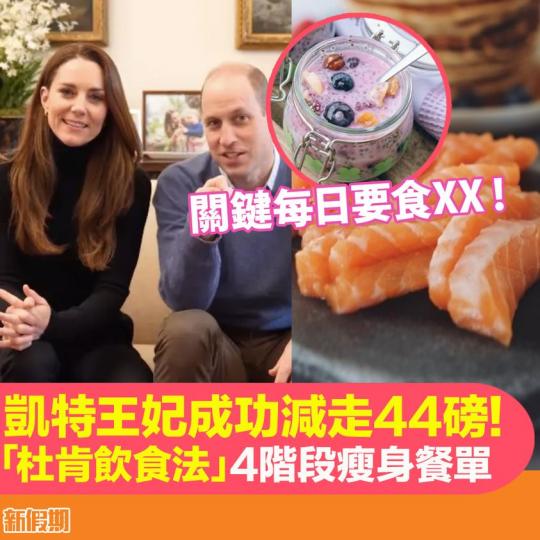 英國凱特王妃（Kate Middleton）成功減走20kg...