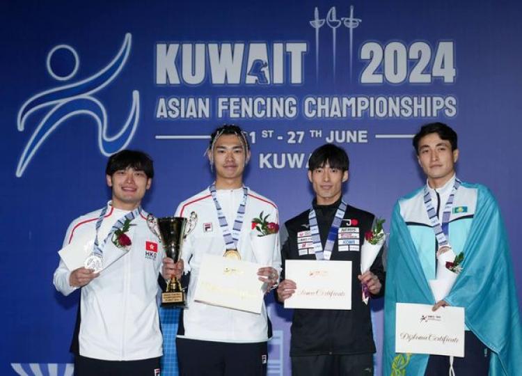 恭賀港隊亞洲劍擊錦標賽收穫1金🥇 1銀🥈5銅...