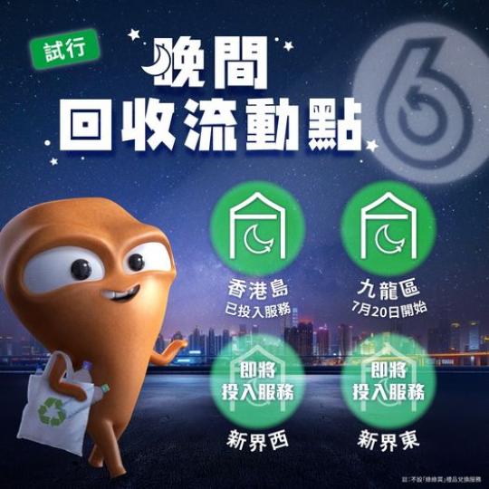 「晚間回收流動點」試行...