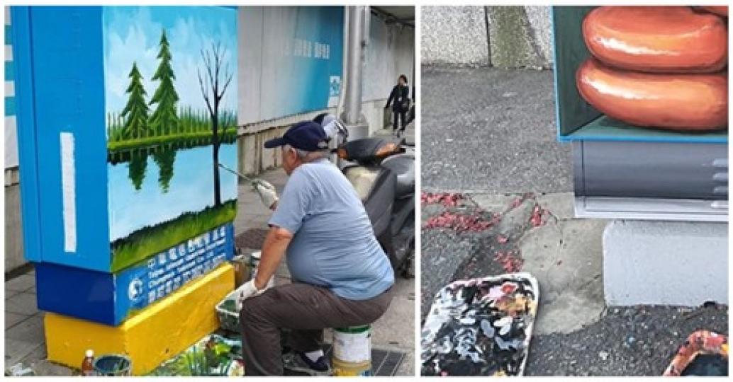 路邊變電箱上的圖案原來都是神人親手畫出...