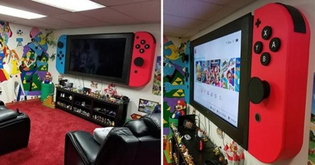 手工製作的巨大switch實在太夢幻...