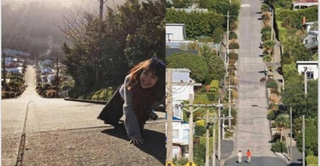 坡度陡到要用爬的才能爬回家...