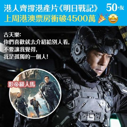 《明日戰記》上週港澳票房衝破4500萬...