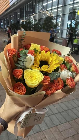 在美團訂下花........