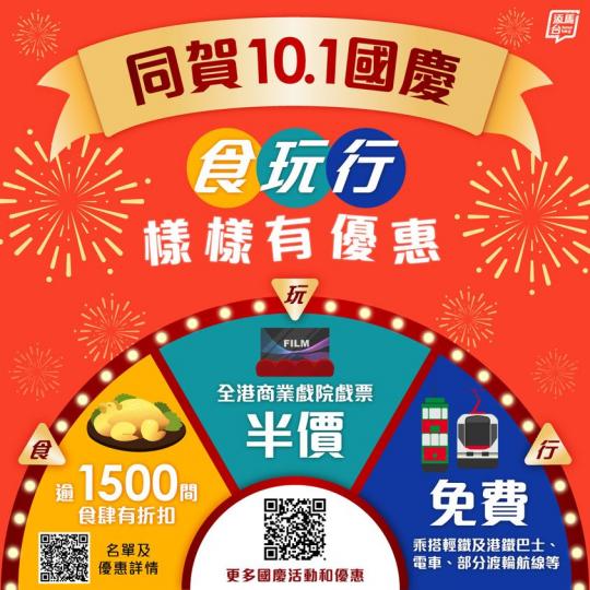 10.1國慶，街頭巷尾喜慶氣氛濃厚...