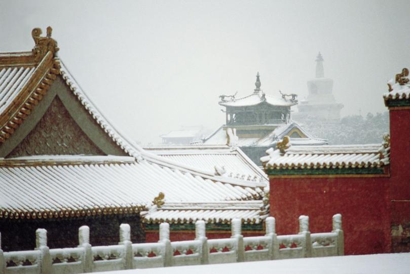 【冬天故宮雪景】王苗／攝...