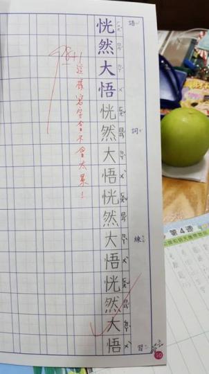 小5姪女「練習簿字跡超精美」老師困惑...