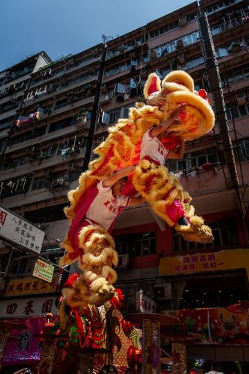 筲箕灣譚公誕巡遊是疫情過後復常所舉辦的第一個大型巡遊活動...
