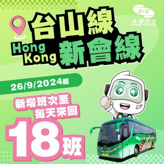 增加至每日18個來回程......