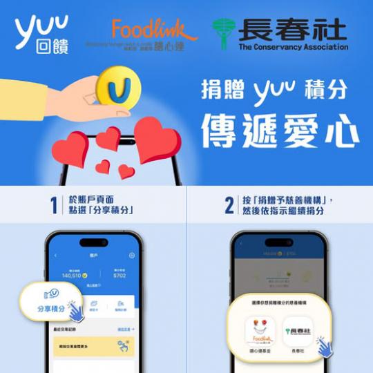 捐贈yuu積分，傳遞愛心......