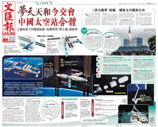 夢天天和今交會 中國太空站合體...
