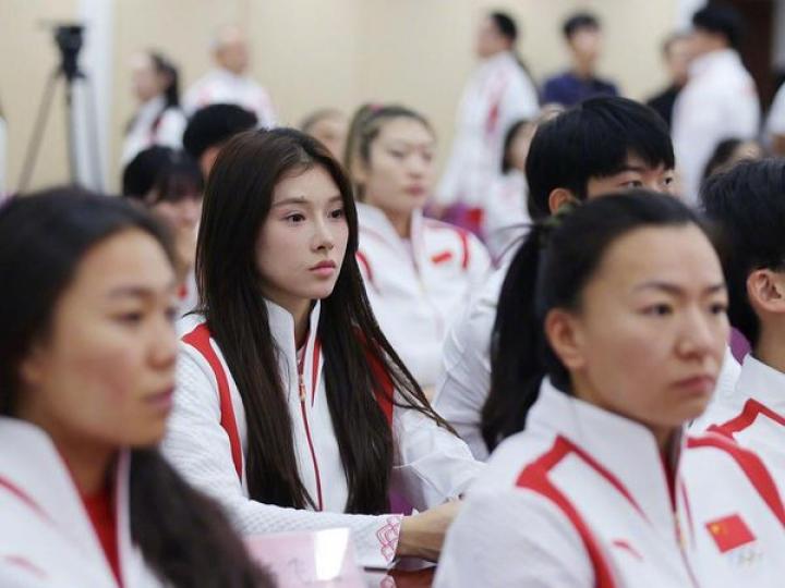 中国体育代表团成立动员大会现场大图...