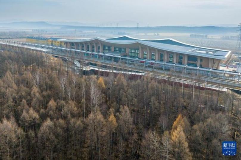 中國在建最北高鐵站外部建設竣工...