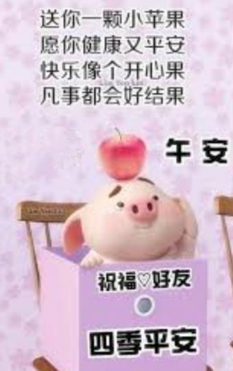 午餐送上一個
健康开心
水果---小蘋果！...