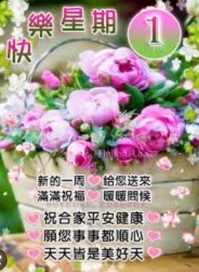 快樂星期一
朋友午安！...