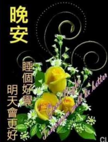 朋友們晚安,
快樂迎明早！...