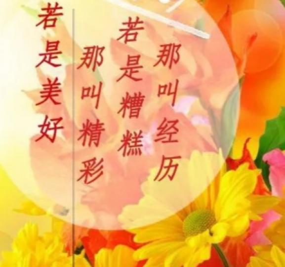 如何面對人生
的精彩和磨煉？...
