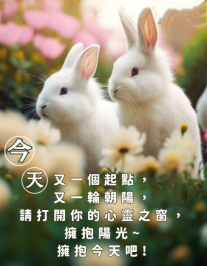 擁抱新一天，
大家早！...