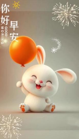 朋友們好,
微笑迎清早！...