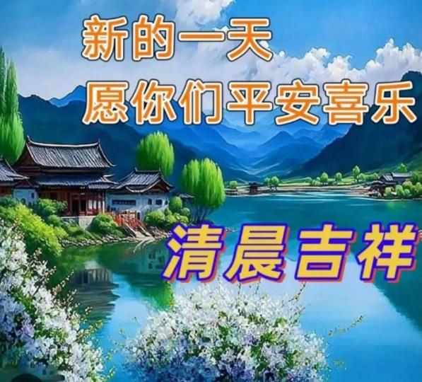 朋友們好，
清晨吉祥！...