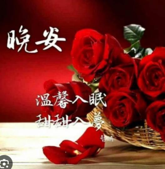 朋友晚安，
溫馨入眠！...
