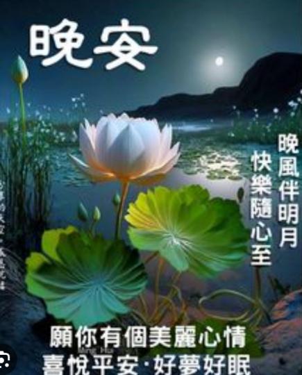 快樂隨心至，
朋友晚安！...