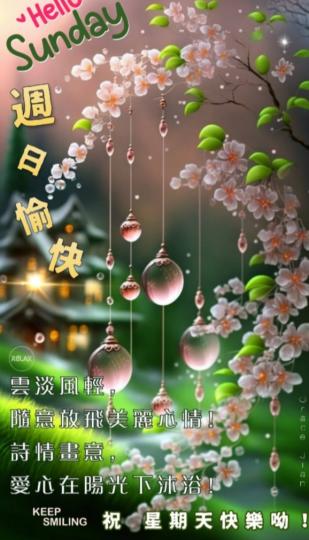 放飛心情，
在陽光下沐浴！...