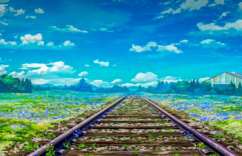 雖然看不見
路軌的盡頭，
仍期望前方美景！...