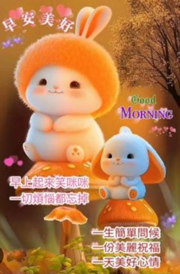 送上美好祝福，
朋友們早！...