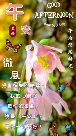 午後休閒時光，
朋友們好！...