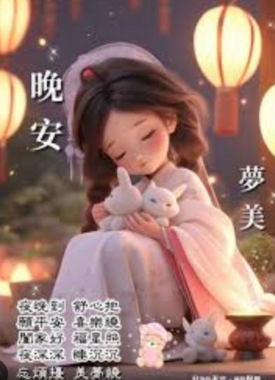朋友晚安，
舒心好眠！...