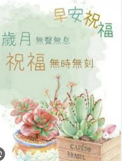 祝福無時無刻，
大家早！...