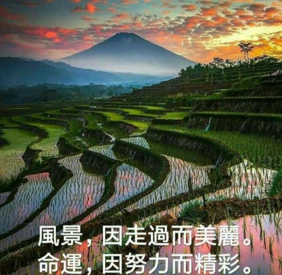 風景,走過皆美；
命運, 努力精彩！...
