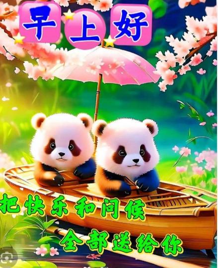快樂幸福
大清早！
朋友好！...