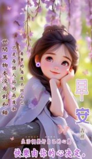 心情快樂，
朋友們早！...