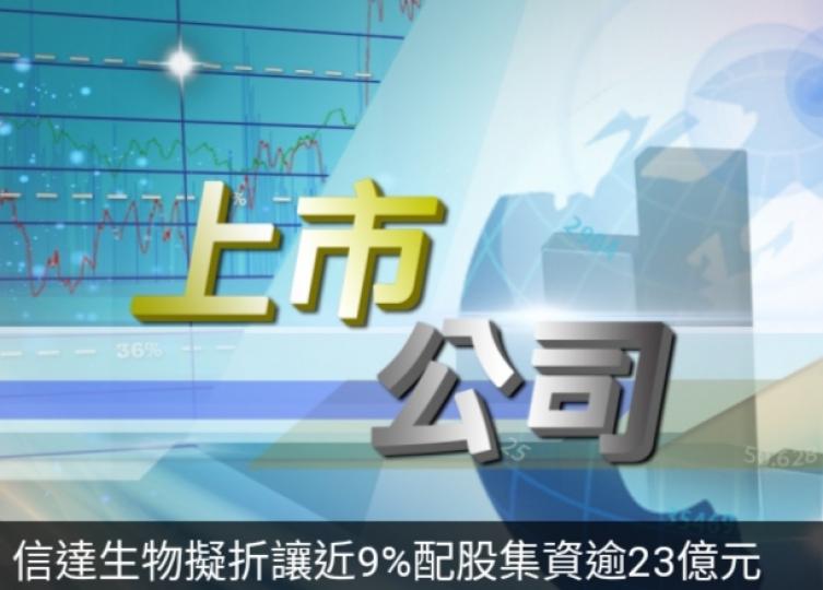 信達生物擬折
讓近9%配股
集資逾23億元...