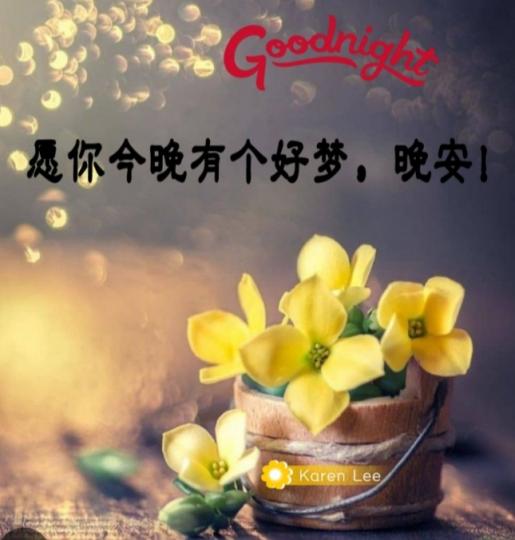 朋友們晚安,
做個好夢！...