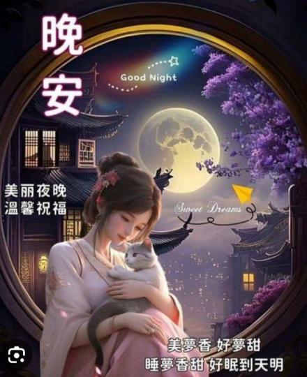 温馨祝福，
好眠到天明，
晚安朋友！...