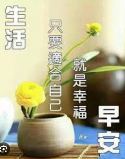 能選擇適合
自己的生活，
應感幸福，
朋友們早！...